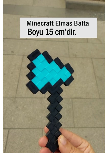 15CM Minecraft Elmas Set, Minecraft Kılıç, Kazma, Balta modelleri