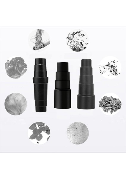 3'lü Hortum Adaptörü Paketi - Evrensel Elektrikli Süpürge Adaptörü Kauçuk (Yurt Dışından) modelleri