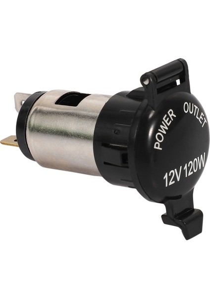 Evrensel 12V-24V 120W Su Geçirmez Araba Kadın Çakta Çar Güç Soketi Outlet Adaptör Fişi Kapanış Kapağı Kablolama Bağlantı Kiti Araba (Siyah) (Yurt Dışından) indirimleri