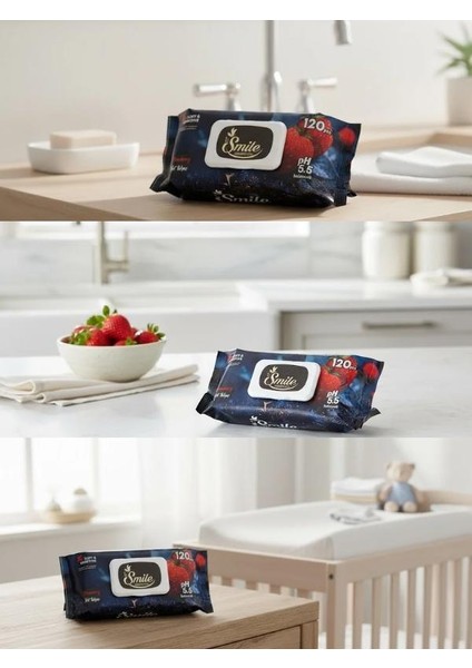 Islak Mendil Çilek Kokulu 8*120 Pcs modelleri