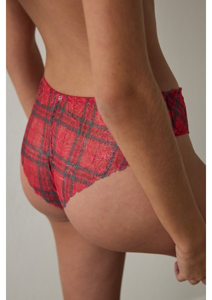 Kırmızı Lace Slip Külot fiyatları