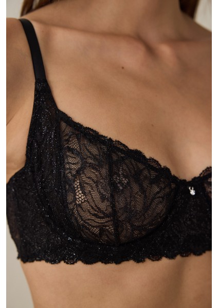 Siyah Gloria Lace Sütyen fırsatları