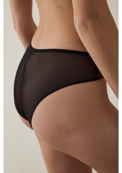 Siyah Broderie Slip Külot fiyatları