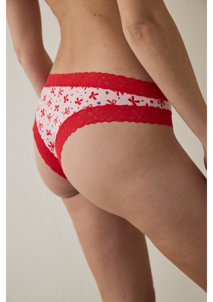 Gül Kurusu Comfy Cotton Bow Brazilian Külot fiyatları