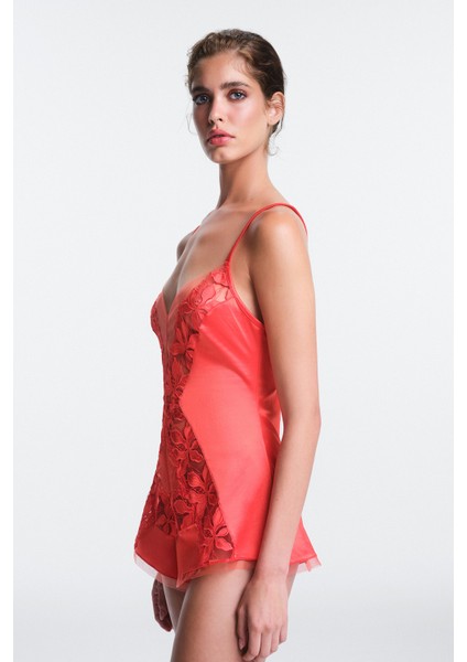 Mercan Oden Dantelli Ayarlanabilir Askılı Balensiz Kapsız Teddy fırsatları