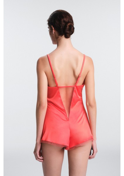 Mercan Oden Dantelli Ayarlanabilir Askılı Balensiz Kapsız Teddy indirimleri