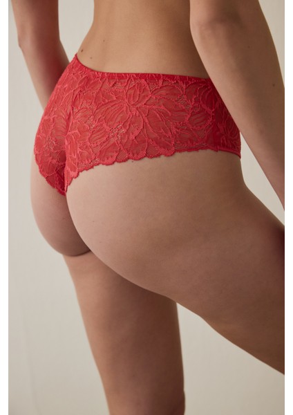 Kırmızı Lace Hipster Külot fiyatları