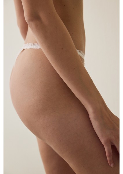 Açık Pembe Fluffy Lace Mini Tanga Külot fiyatları