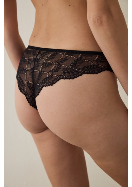 Siyah Rusty Lace Brazilian Külot fiyatları