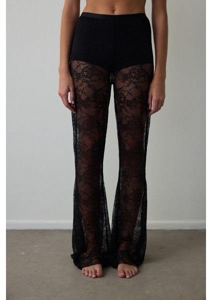 Siyah Lace Pants