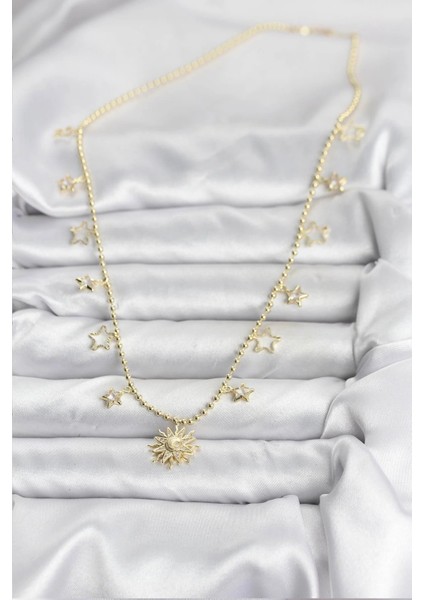 Heyf Pirinç Gold Renk Güneş Model Kadın Kolye fiyatları