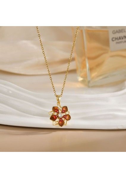 Yeni Kıdemli Işık Duygusu Lüks Mikro Set Zirkonya Bakır 18 Ayar Altın Kaplama Kolye Kolye Köprücük Kemiği Zinciri Takı ile Kadın Moda (Yurt Dışından)