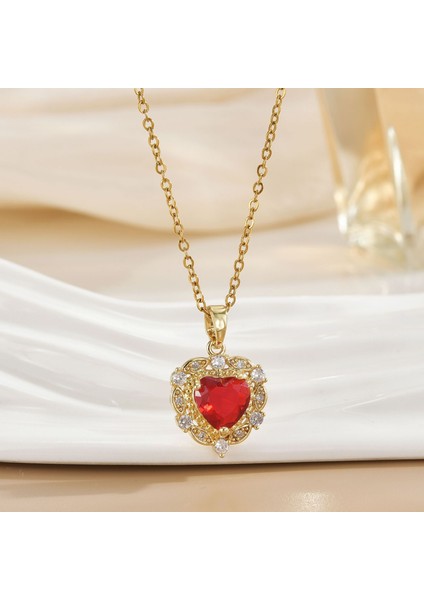 Yeni Kolye Kadın Moda Yüz Köprücük Kemiği Zinciri ile Kore Mizaç Kolye Kadın Diy Aksesuarları (Yurt Dışından)