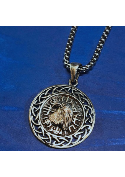 El Işçiliği 925 Ayar Gümüş Erkek Kolye