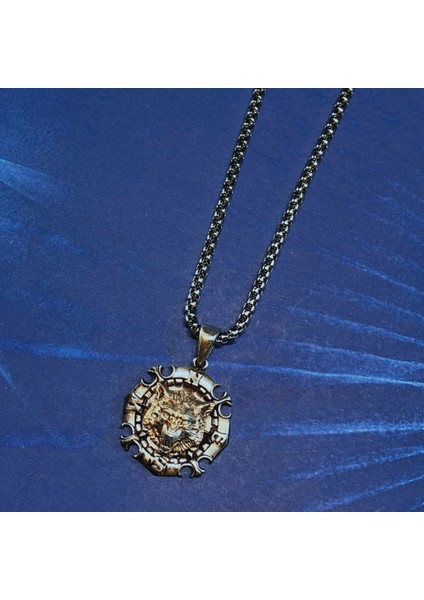 El Işçiliği 925 Ayar Gümüş Erkek Kolye