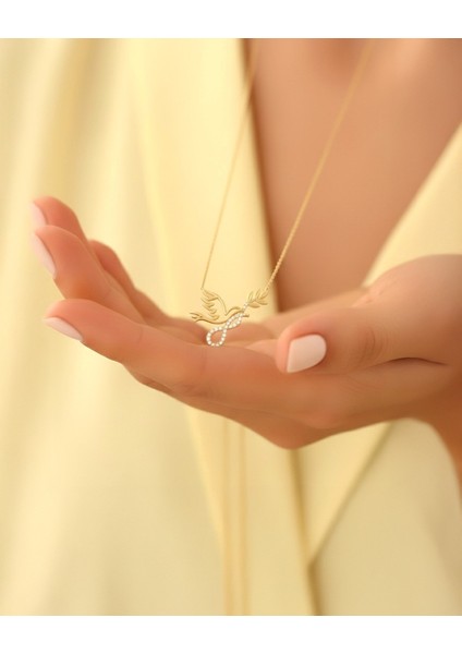 Barış Güvercini 14 Ayar Altın Kolye modelleri