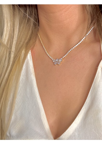 Çelik Dönmeyen Su Yolu Kolye Zirkon Taşlı Kolye fiyatları