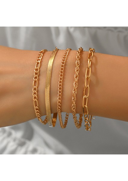 Retro Yüksek Kali Düzensiz Reçine Çarpıcı Renkli Boncuklu Bileklik (Yurt Dışından)