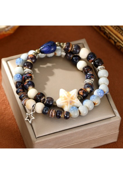 Jingdezhen Seramik Hafif Sokağı Mo Li Hafif Çin Tarzı Sevgili Için Minimalist Seramik Bileklik (Yurt Dışından)