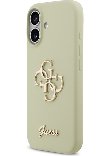 iPhone 17 Uyumlu Kılıf Guess Orjinal Lisanslı Grained Yazı Logolu Kapak Yeşil fiyatları