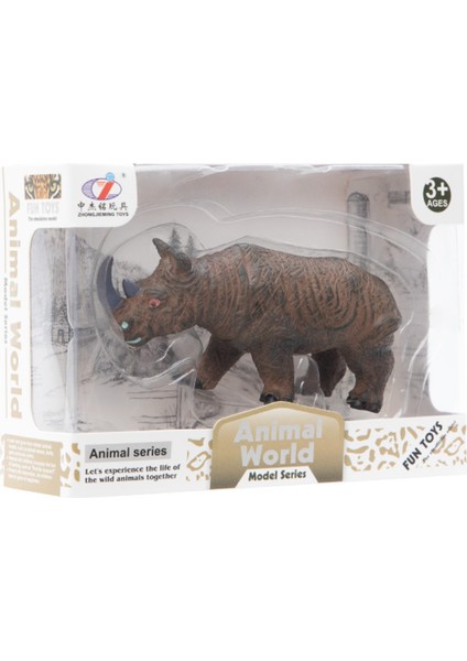 Kutulu Model Figür Hayvan Gergedan