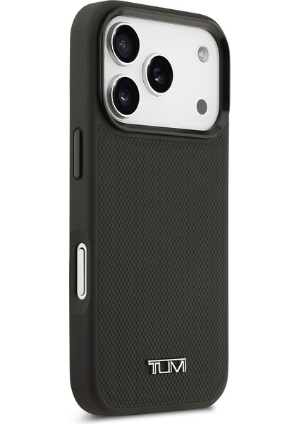 iPhone 17 Pro Uyumlu Kılıf Tumı M-Safe Şarj Özellikli Deri Noktalı Dizayn Kapak Siyah fırsatları