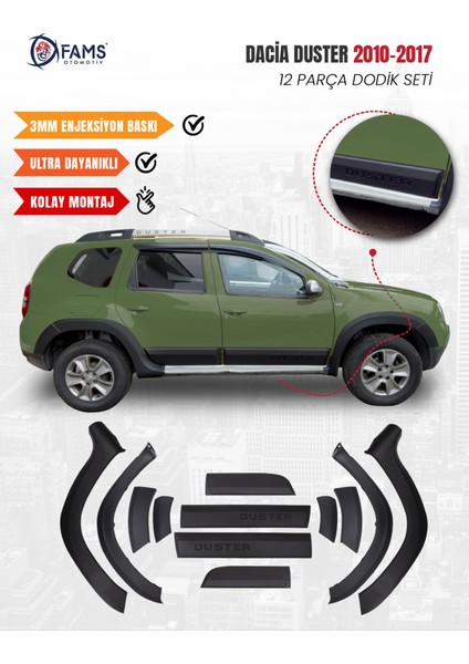 Dacia Duster 2010-2017 Uyumlu Dodik Seti 12 Parça (Duster Baskılı)
