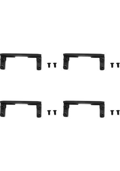 1 10 Eksenel SCX10 Rc Araç Aks Için 4x Alüminyum Servo Montaj + Karbon Tutucu (Yurt Dışından)