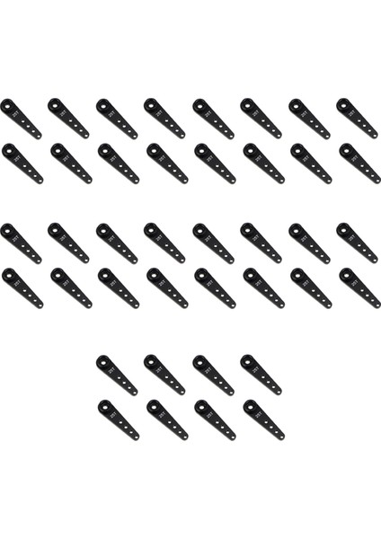 40PCS 37MM 25T Metal Uzatma Direksiyon Servo Kol Korsası Rc Araç Palet Parçaları Siyah (Yurt Dışından)