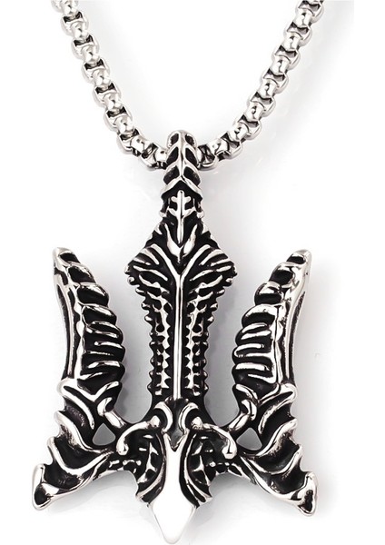 Vintage Tomahawk Kolye Ucu, Unisex Çift Kazak Zincir Kolye Ucu (Set 6) (Yurt Dışından)