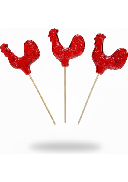 Horoz Lolipop Şeker Büyük Boy Kırmızı 20 x 30 gr