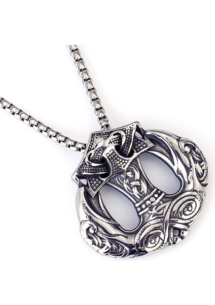 Vintage Tomahawk Kolye Ucu, Unisex Çift Kazak Zincir Kolye Ucu (Set 4) (Yurt Dışından)