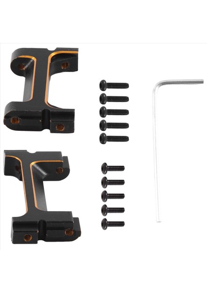 Pirinç Siyah Kaplama Ön Arka Tampon Servo Montajlar Tampon Koruyucu Standı Traxxas 1/18 TRX4M Rc Paletli Araba Altın (Yurt Dışından) fiyatları