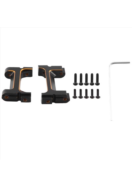 Pirinç Siyah Kaplama Ön Arka Tampon Servo Montajlar Tampon Koruyucu Standı Traxxas 1/18 TRX4M Rc Paletli Araba Altın (Yurt Dışından) fırsatları