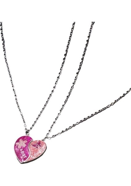 En Iyi Arkadaş Dostluk Kolyesi, Basit Öğrenci Aksesuarı, Bir Çift Kalp Şeklinde Kolye (Yurt Dışından) fiyatları