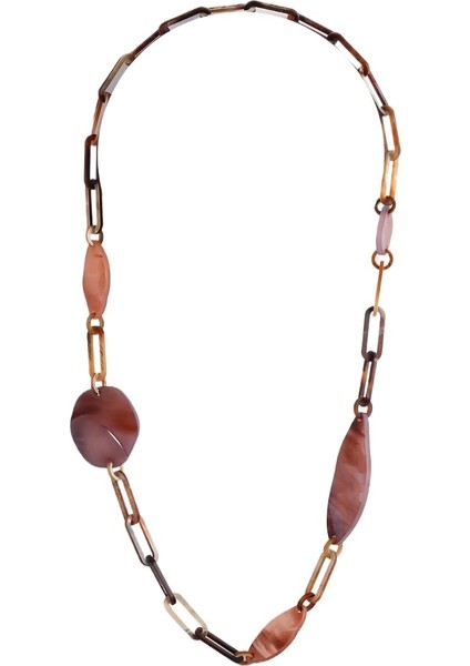 Tokalı Kilitli Eklenmiş Akrilik Levha Kadın Etnik Tarzı Kazak Zinciri (Yurt Dışından)