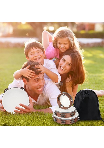 3 Adet Ahşap El Tutuldu Perküsyon Bubourine Tef Kilise Düğün Parti Dans Için Müzik Aleti (Yurt Dışından) indirimleri