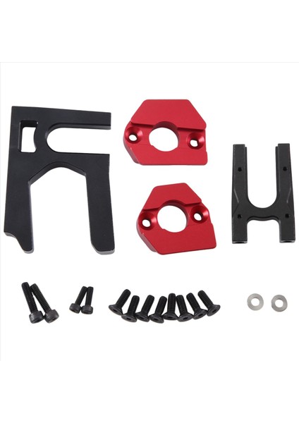 Arrma Için 1/7 Mojave Ifadesi 1/8 Kraton Outcast Typhon Exb 6s Metal Merkezi Diff Montajı + Motor Montaj Kırmızı + Siyah (Yurt Dışından) modelleri