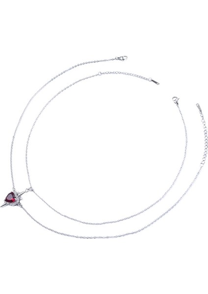 Kalpten Geçen Ok Çift Kolye Seti, Vintage Tarz (Yurt Dışından) fiyatları