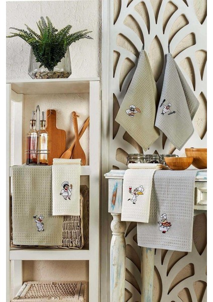 6 Parça Mutfak Kurulama Bezi 30 x 50 cm Chef