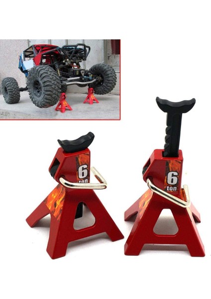 Rc Jack Stands 2pcs 6 Ton Rc Araç Ölçeği Jack Eksenel SCX10 Wraith Trx4 D90 CC01 Rc Hızlı Bırakma Jack Stands (Yurt Dışından) modelleri