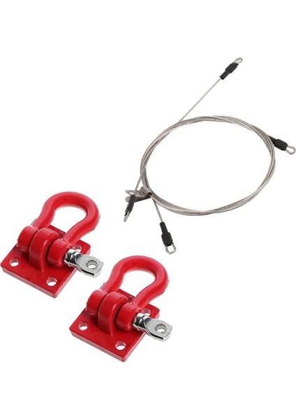 Rc Araç Modifiye Parça Halat Metal Tırmanma Römork Çekme Kanca Kancaları Vinç Prangaları Aksesuar (Yurt Dışından)
