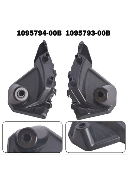 Tesla Model x 1095794-00B 1095793-00B Için Otomobil Sol ve Sağ Ön Tampon Braketi Çamurluk Braketi (Yurt Dışından) modelleri