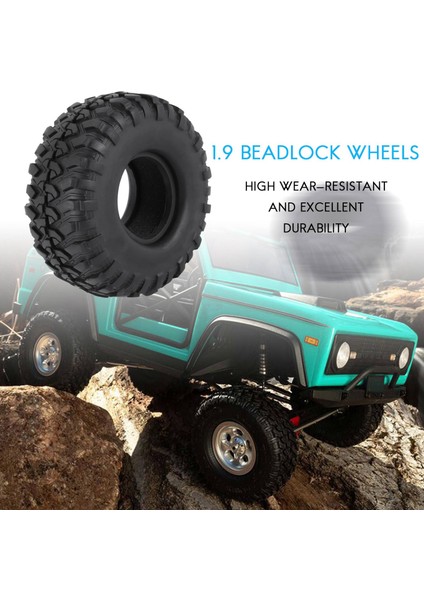 4pcs 1 9 Inç Kauçuk Lastik 1 9 Tekerlek Lastikleri 118X48MM 1/10 Rc Paletli Traxxas Trx4 Eksenel SCX10 90046 AXI03007 (Yurt Dışından) modelleri