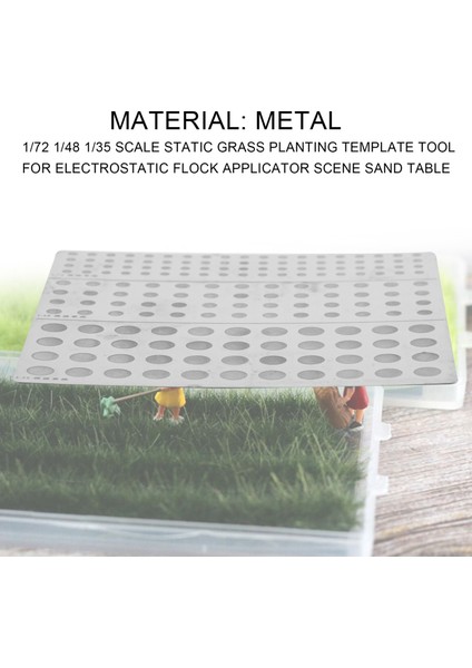 1/72 1/48 1/35 Ölçekli Statik Çim Dikim Şablon Aracı Elektrostatik Sürü Aplikatör Sahne Masa Tablo (Yurt Dışından) fırsatları