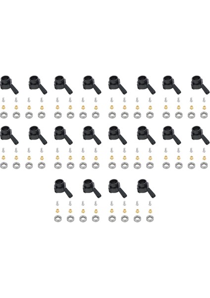 10X Metal Direksiyon Kupası Dönüş Kupası Kiti Wpl C14 C24 C34 C44 B14 B1 B16 B24 B36 Mn D90 D91 MN99S Rc Araç Parçaları Siyah (Yurt Dışından)