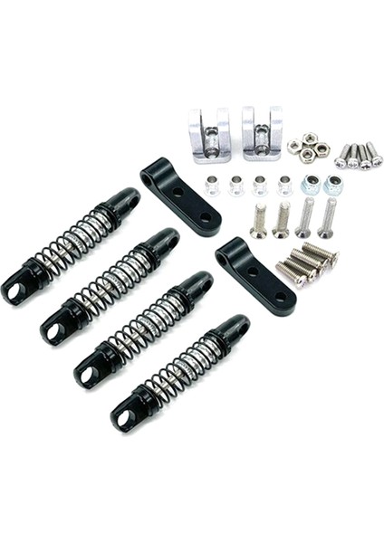Wpl D12 Için Sabit Braket Montajlı Metal Ön ve Arka Şok Emici 1/10 Rc Araba Yükseltmeleri Parça Aksesuarları Siyah (Yurt Dışından)
