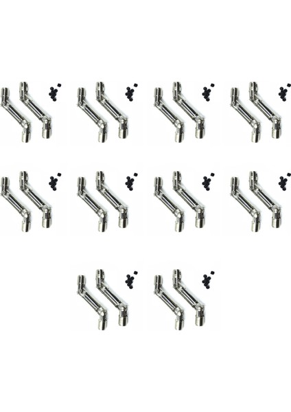 20PCS Wpl Henglong Için Metal Sürüş Milini Yükseltme 1/16 Rc Araç Parçaları Kruvacılar Kamyon Gümüş (Yurt Dışından)