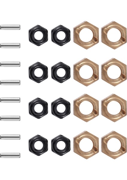 8pcs Pirinç 7mm Tekerlek Hex Hub Adaptörü Fms FCX24 1/24 Rc Paletli Araba Yükseltme Parçaları Aksesuarları (Yurt Dışından) fiyatları