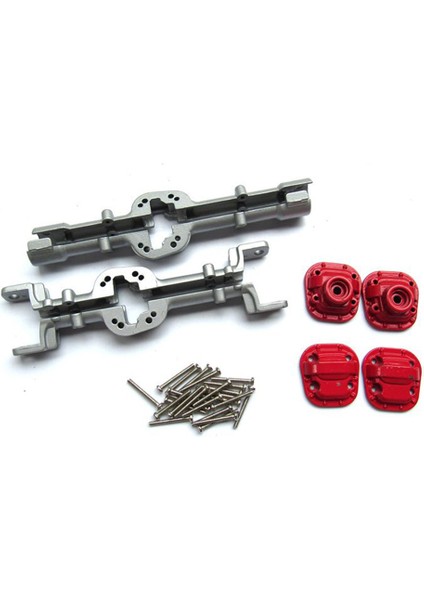 Met Metal Ön ve Arka Köprü Aks Mahkeme Kılıfı Mn D90 D91 MN99 MN99S 1/12 Rc Araba Yükseltme Parçaları Aksesuarları Gümüş (Yurt Dışından)